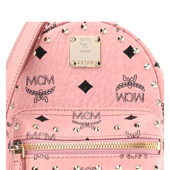 MCM Visetos Stud Mini Stark Backpack - Picture 5 of 10